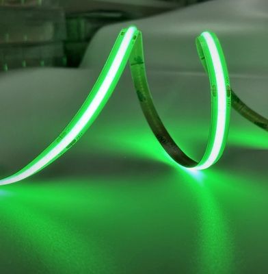 Cinta IP20 24V 10W/M Green Cob Led de la MAZORCA de Milewood LED Dotless