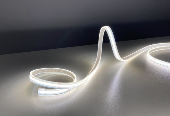Luz de tira llevada Dotless lisa de la mazorca de Fexible de la tira IP65 envuelto silicio