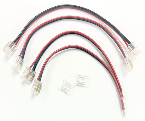 Accesorios blancos 3 Pin Led Connector de la luz de tira de Doul LED