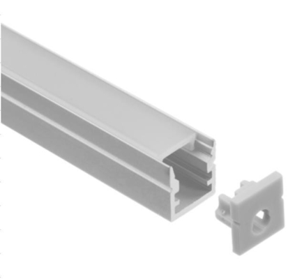 Perfil de aluminio 10 x de la luz ignífuga del LED canal de aluminio llevado 10m m