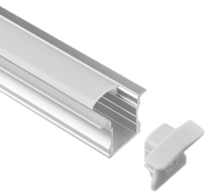 Perfil de aluminio ahuecado 25 x 14.5m m RoHS de la luz del soporte LED