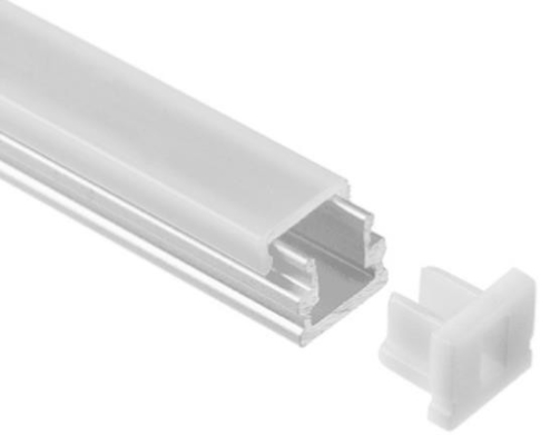 Canal llevado de aluminio 8x7.8m m de la protuberancia del soporte rasante con Doble-anodizado