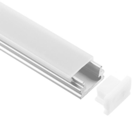 El perfil de aluminio de la luz rasante del soporte LED Doble-anodizó 12x7.8m m